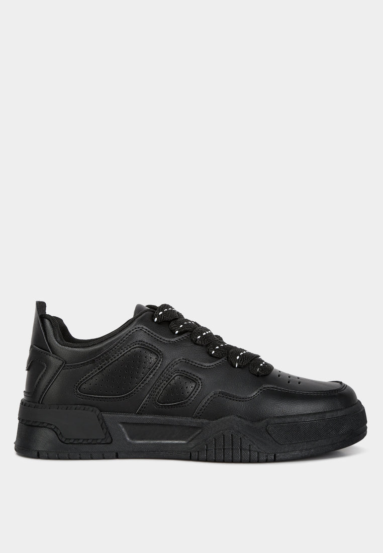 Panelling Detail Flatform Sneakers from London Rag International