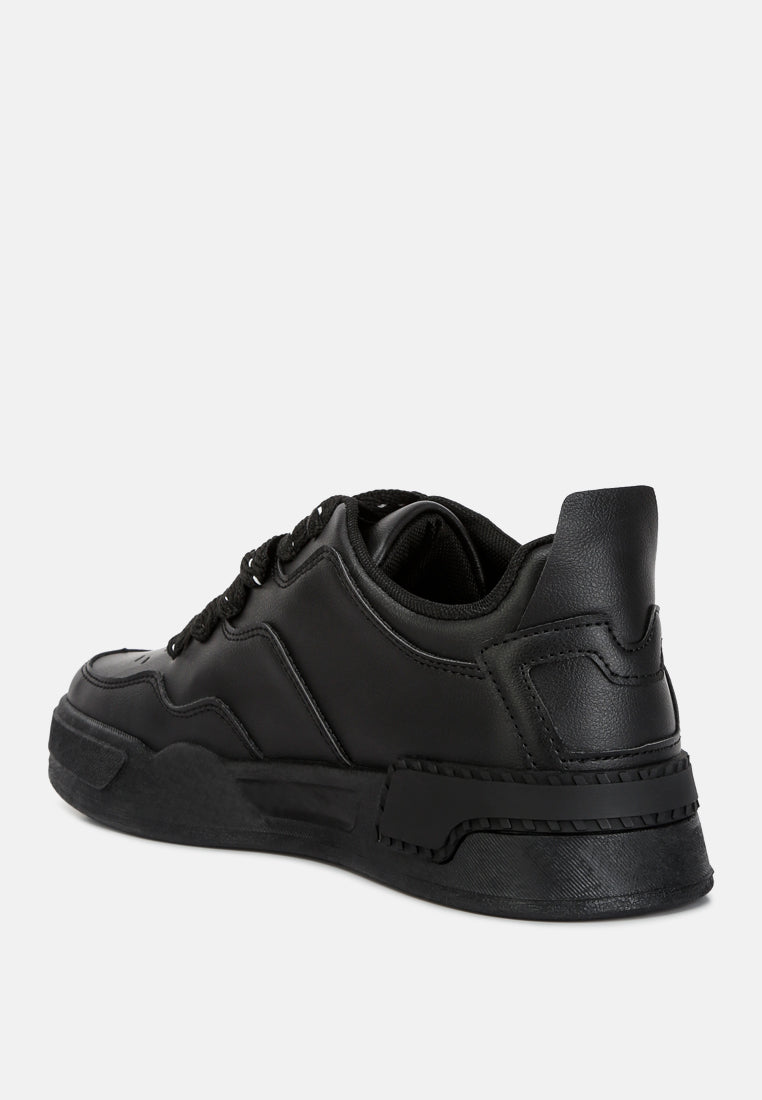 Panelling Detail Flatform Sneakers from London Rag International