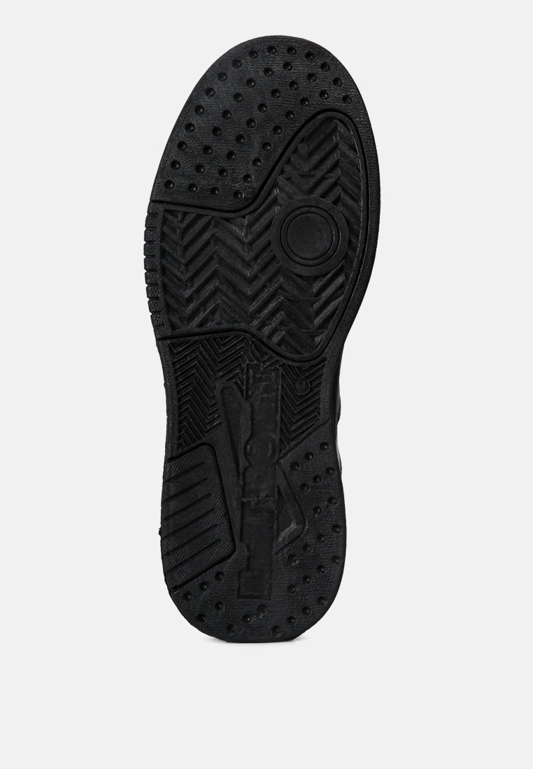 Panelling Detail Flatform Sneakers from London Rag International