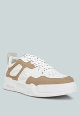 Panelling Detail Flatform Sneakers from London Rag International