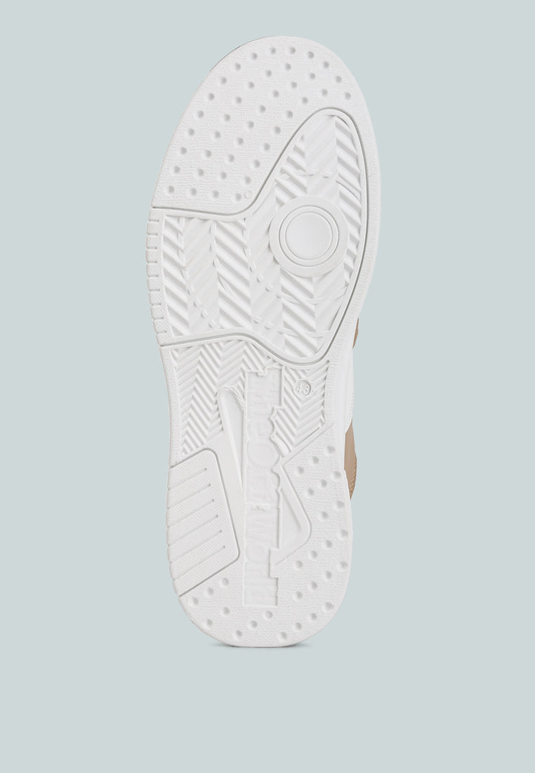 Panelling Detail Flatform Sneakers from London Rag International