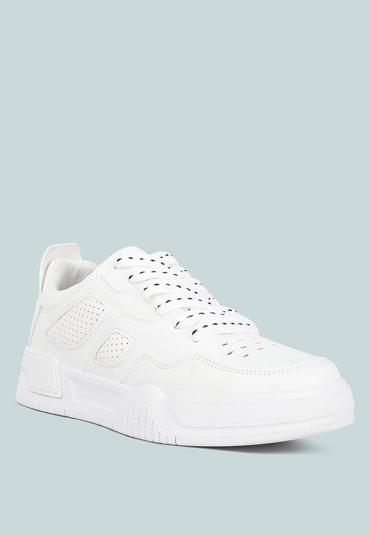 Panelling Detail Flatform Sneakers from London Rag International