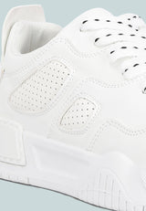Panelling Detail Flatform Sneakers from London Rag International