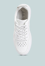 Panelling Detail Flatform Sneakers from London Rag International