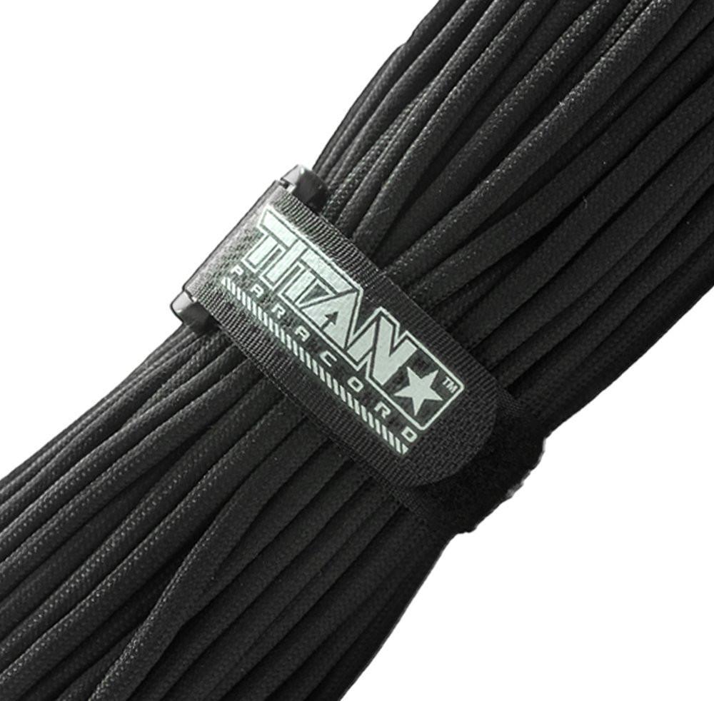 Paracord Fasteners, Hook & Loop, 5-Pack | BLACK from TITAN Survival