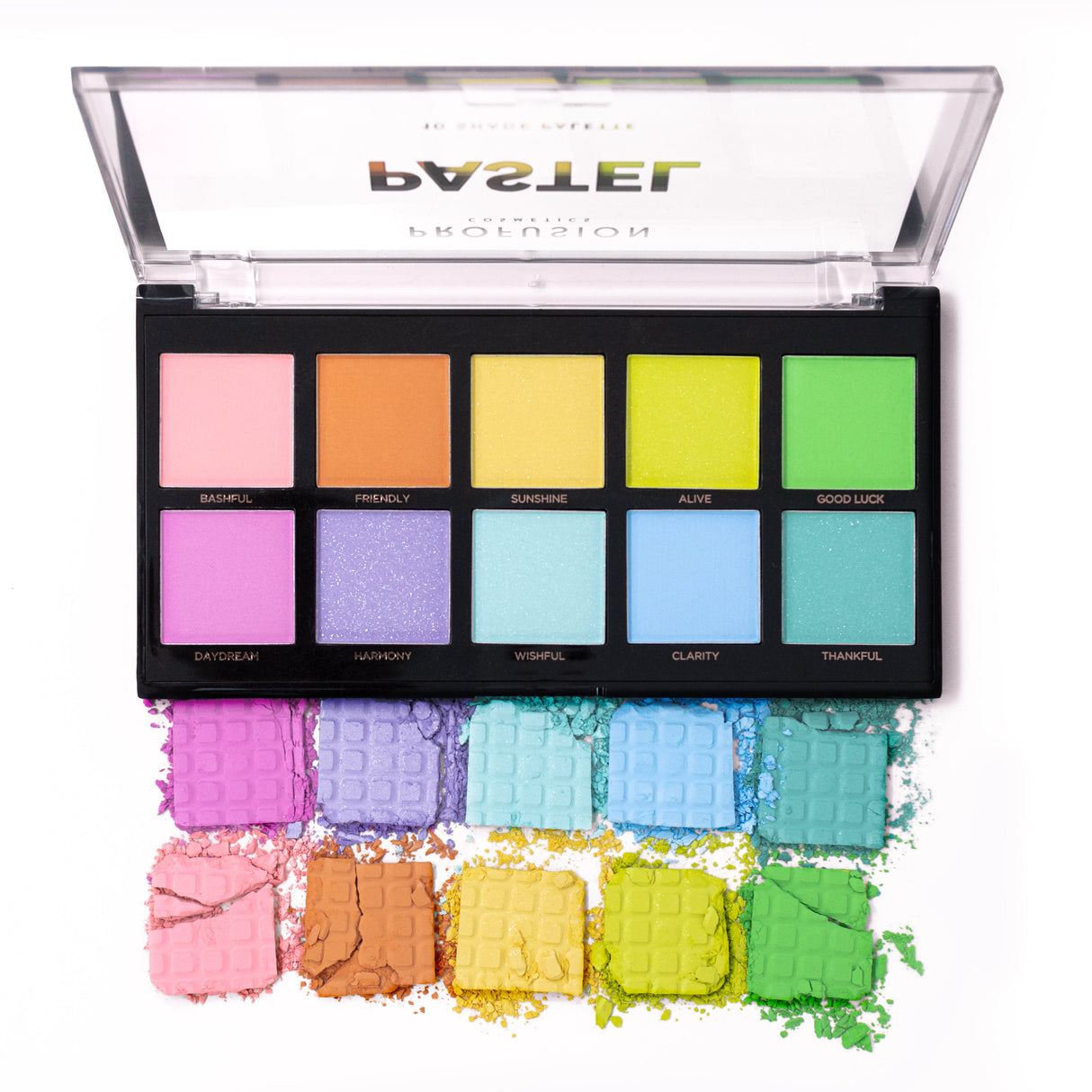 Pastel 10 shade palette from Profusion Cosmetics