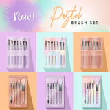Ultra Pastel Brush Set From Prolux Cosmetics