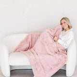 PATTERNED FAUX FUR XL THROW BLANKETS From Saranoni