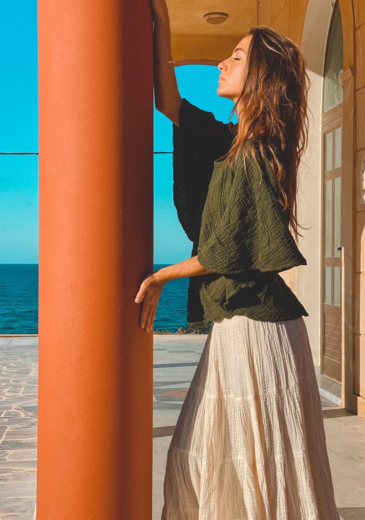Poncho Top From Cotton Flower Clothing