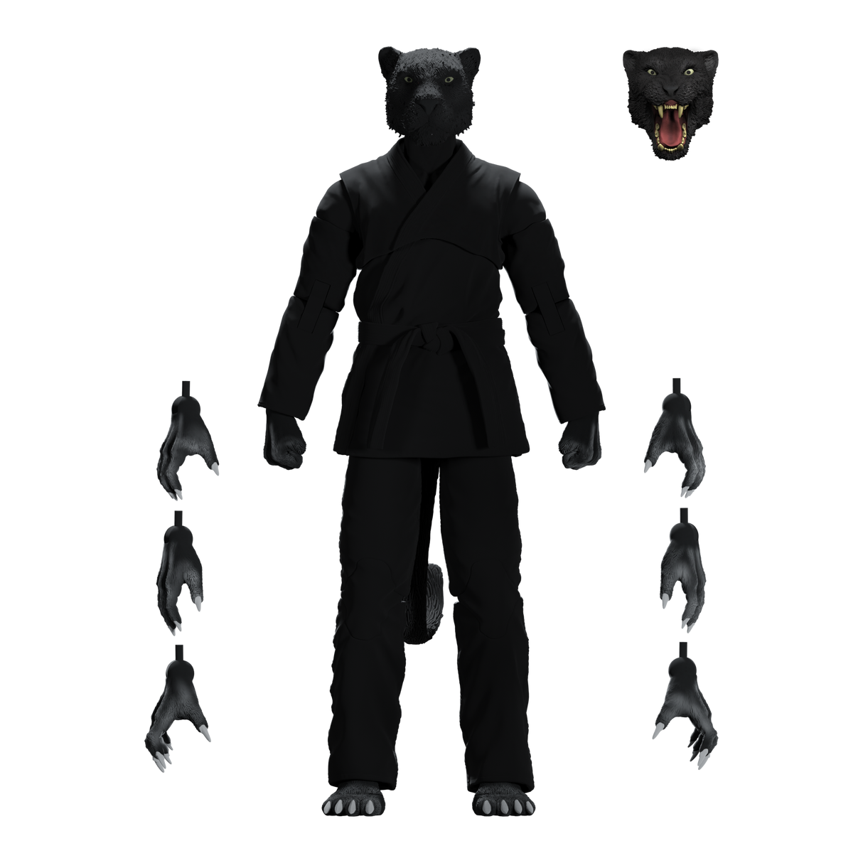 Zoo Jitsu Fighters Paulo the Panther Action Figure from Icon Heroes