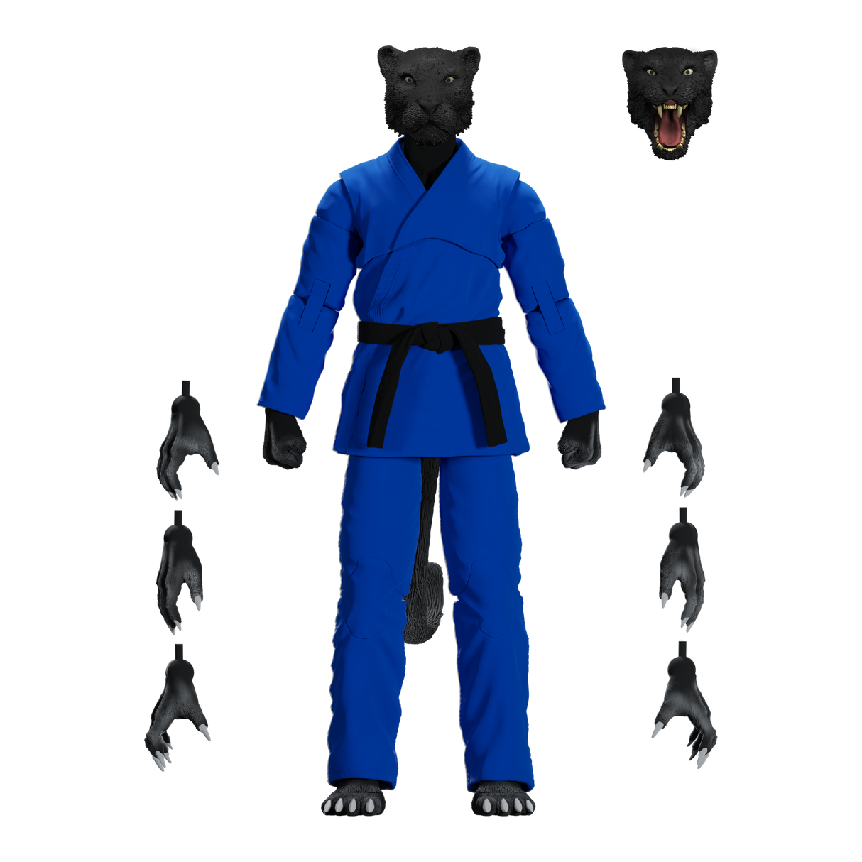 Zoo Jitsu Fighters Paulo the Panther Action Figure from Icon Heroes