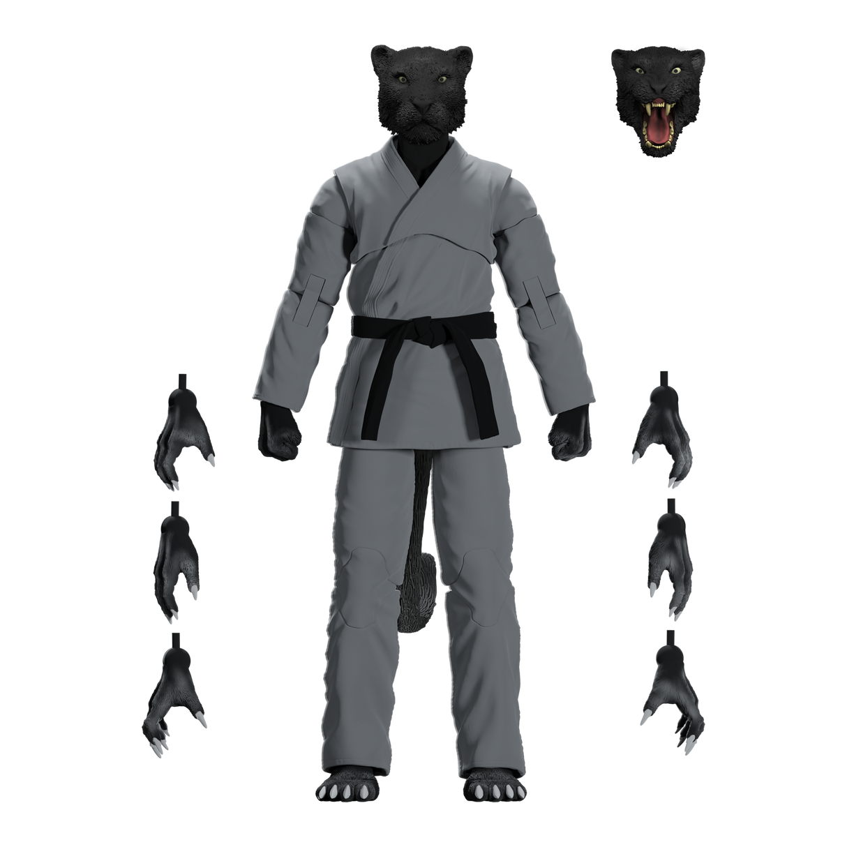Zoo Jitsu Fighters Paulo the Panther Action Figure from Icon Heroes