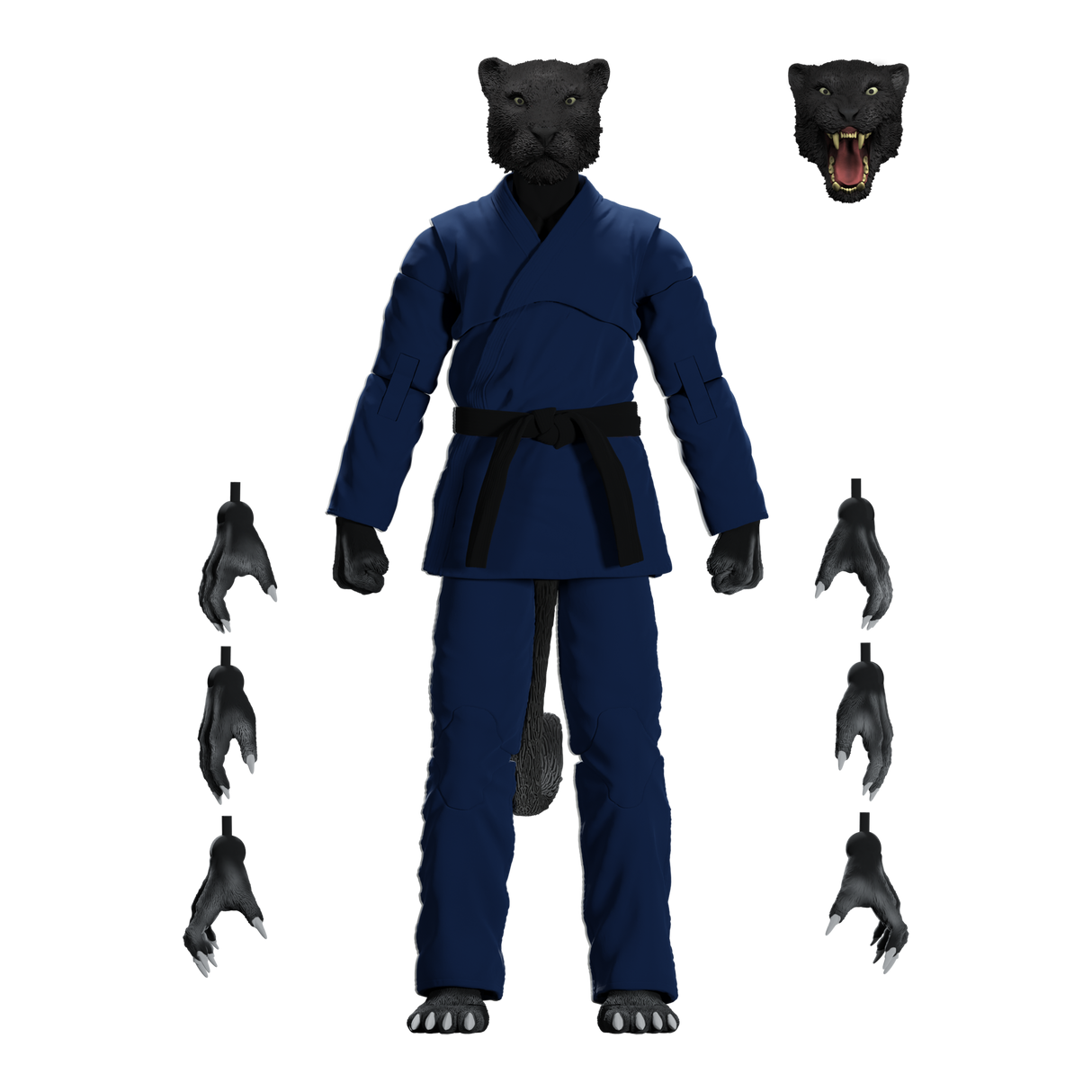 Zoo Jitsu Fighters Paulo the Panther Action Figure from Icon Heroes