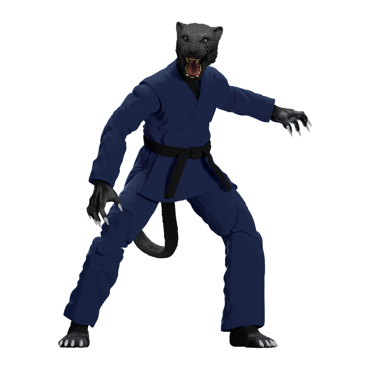 Zoo Jitsu Fighters Paulo the Panther Action Figure from Icon Heroes
