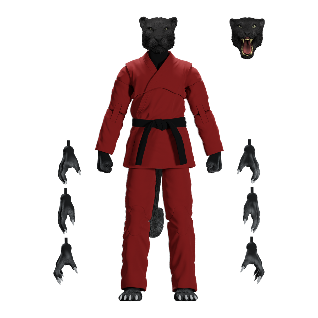 Zoo Jitsu Fighters Paulo the Panther Action Figure from Icon Heroes