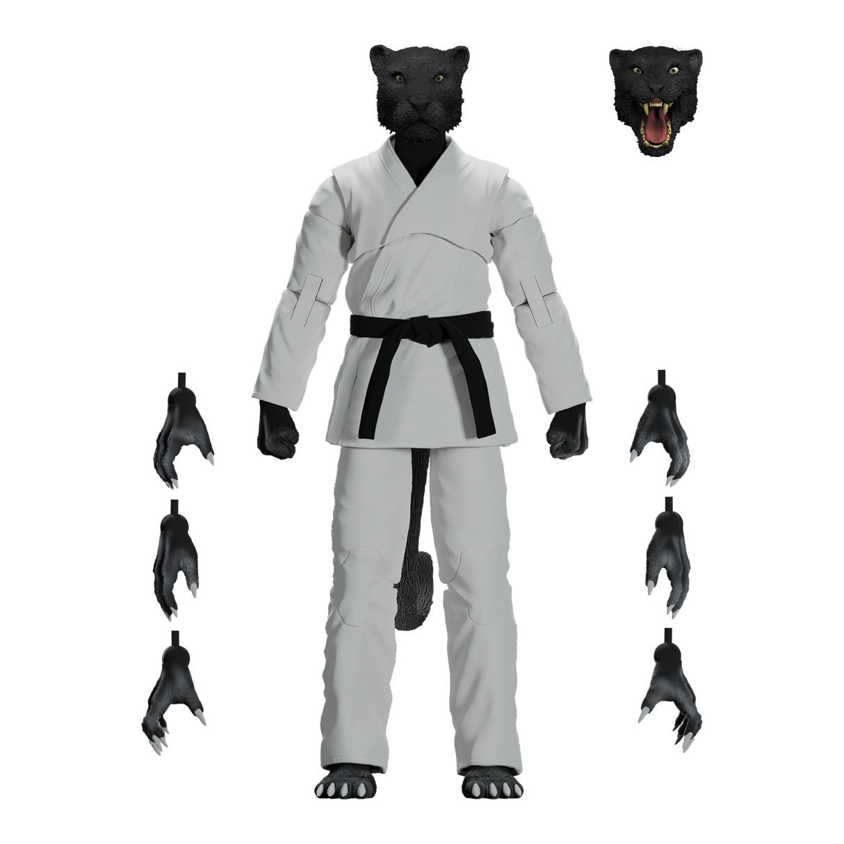 Zoo Jitsu Fighters Paulo the Panther Action Figure from Icon Heroes