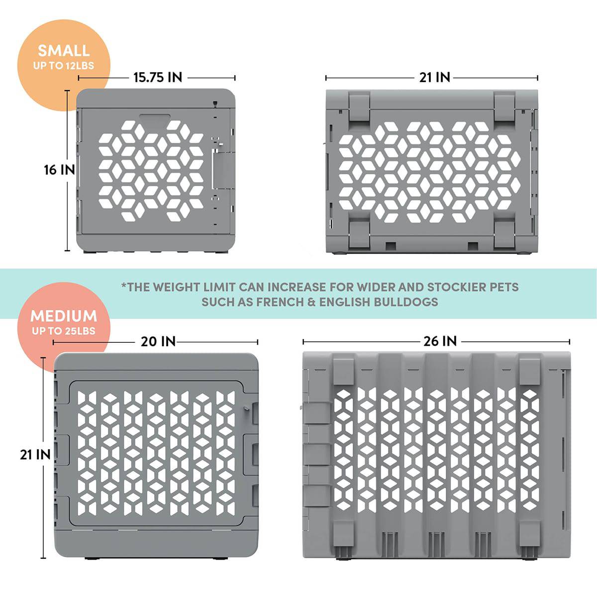 PAWD®  Modern Collapsible Dog Crate from KindTail