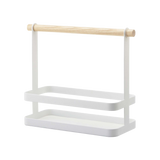 Tabletop Storage Caddy - Steel + Wood from Yamazaki Home
