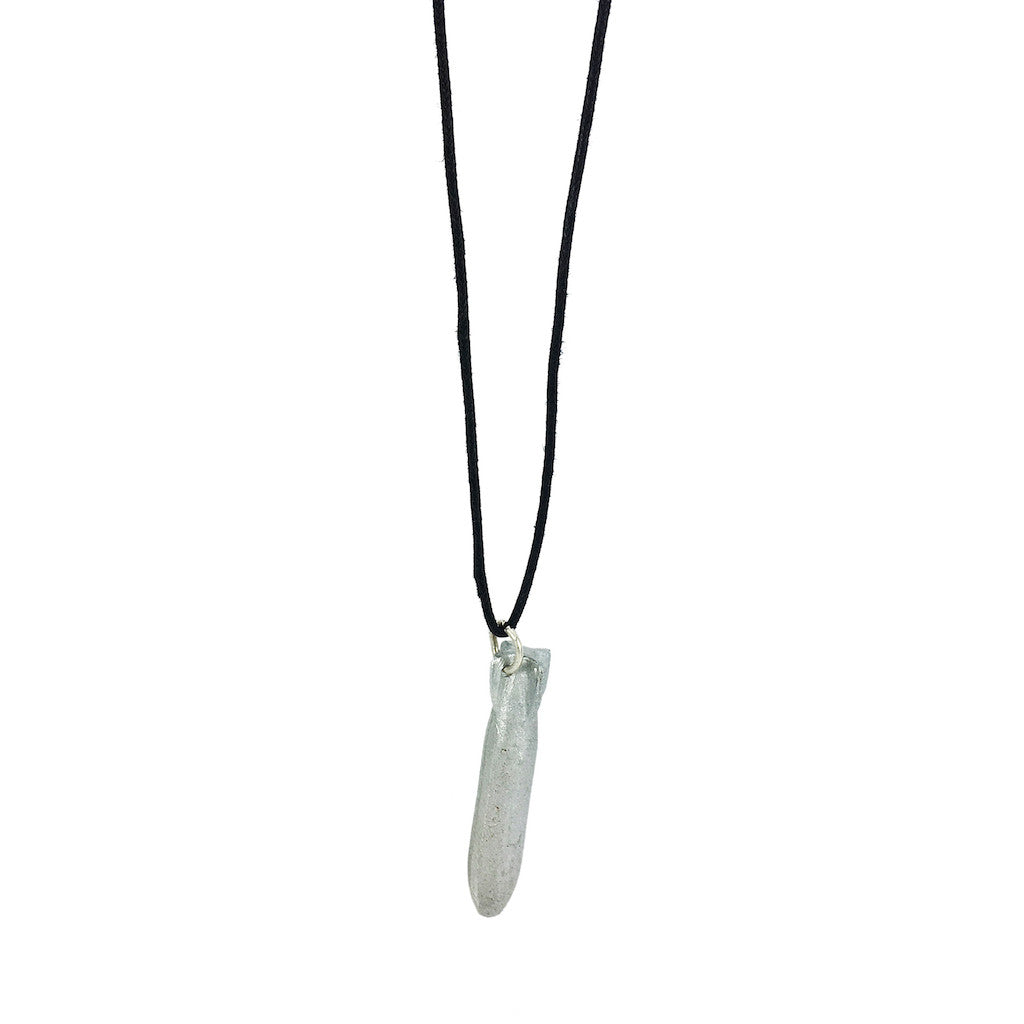 Recycled Bomb Pendant Necklace from SLATE + SALT