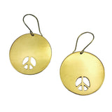 Bombshell Peace Earrings from SLATE + SALT