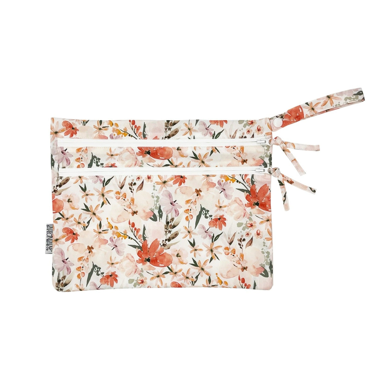 Peachy Dreams - Waterproof Wet Bag (For mealtime, on-the-go, and more!) from BapronBaby