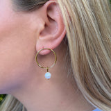 Circle Freshwater Pearl Earrings from SLATE + SALT