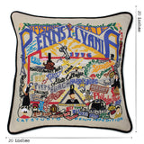 Pennsylvania Hand-Embroidered Pillow from Quirks!