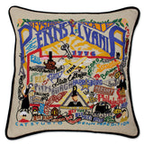 Pennsylvania Hand-Embroidered Pillow from Quirks!