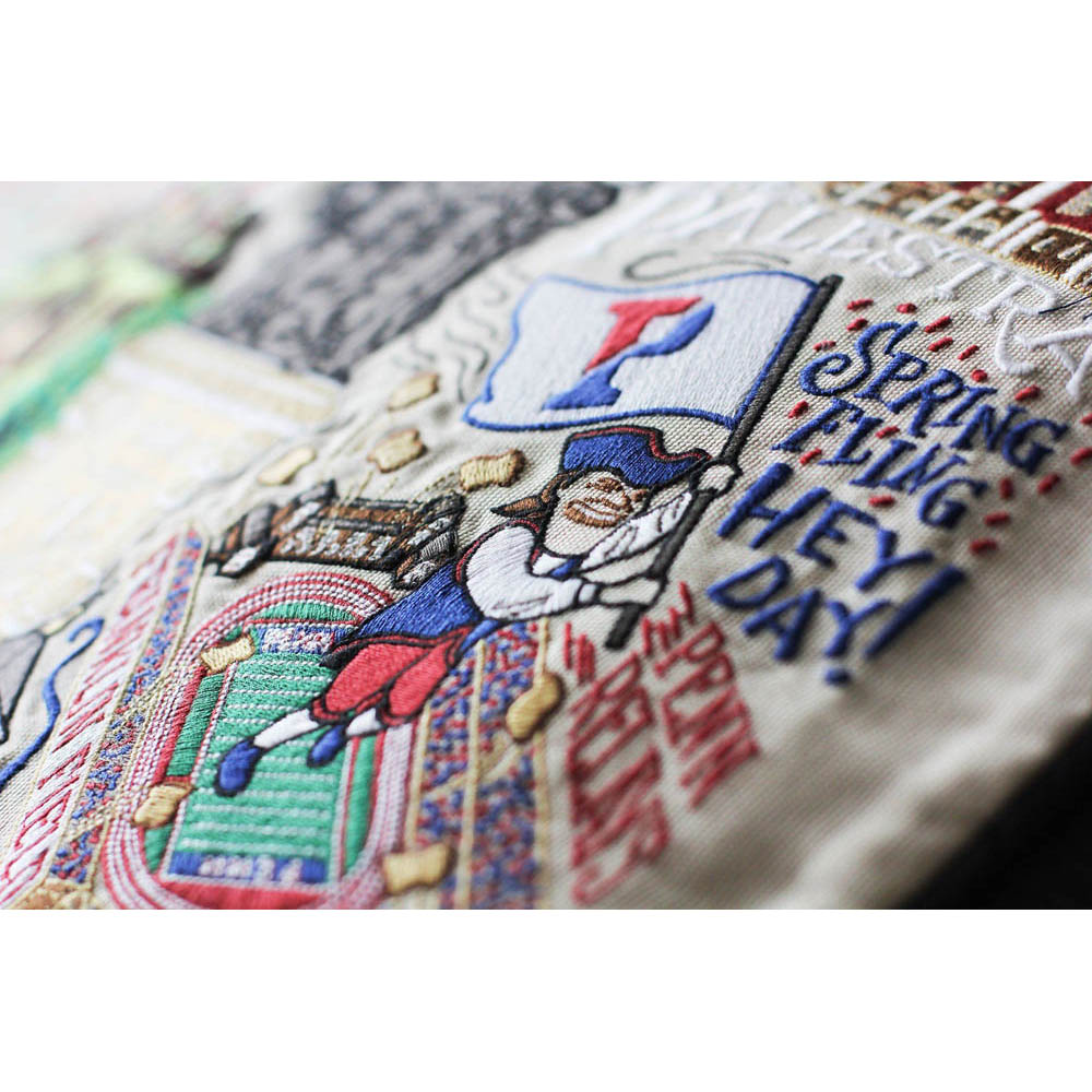 Pennsylvania, University of Collegiate Embroidered Pillow by CatStudio from Quirks!