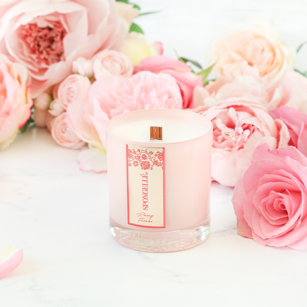 Peony Flower | Private Reserve Candle From Spongellé