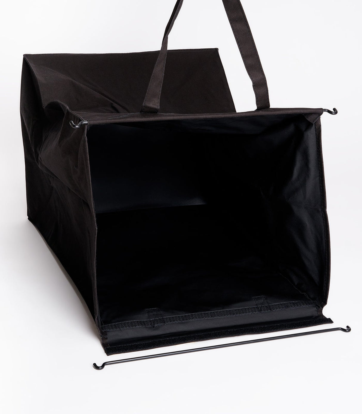 Laundry Hamper with Cotton Liner - Two Sizes - Steel + Cotton from Yamazaki Home