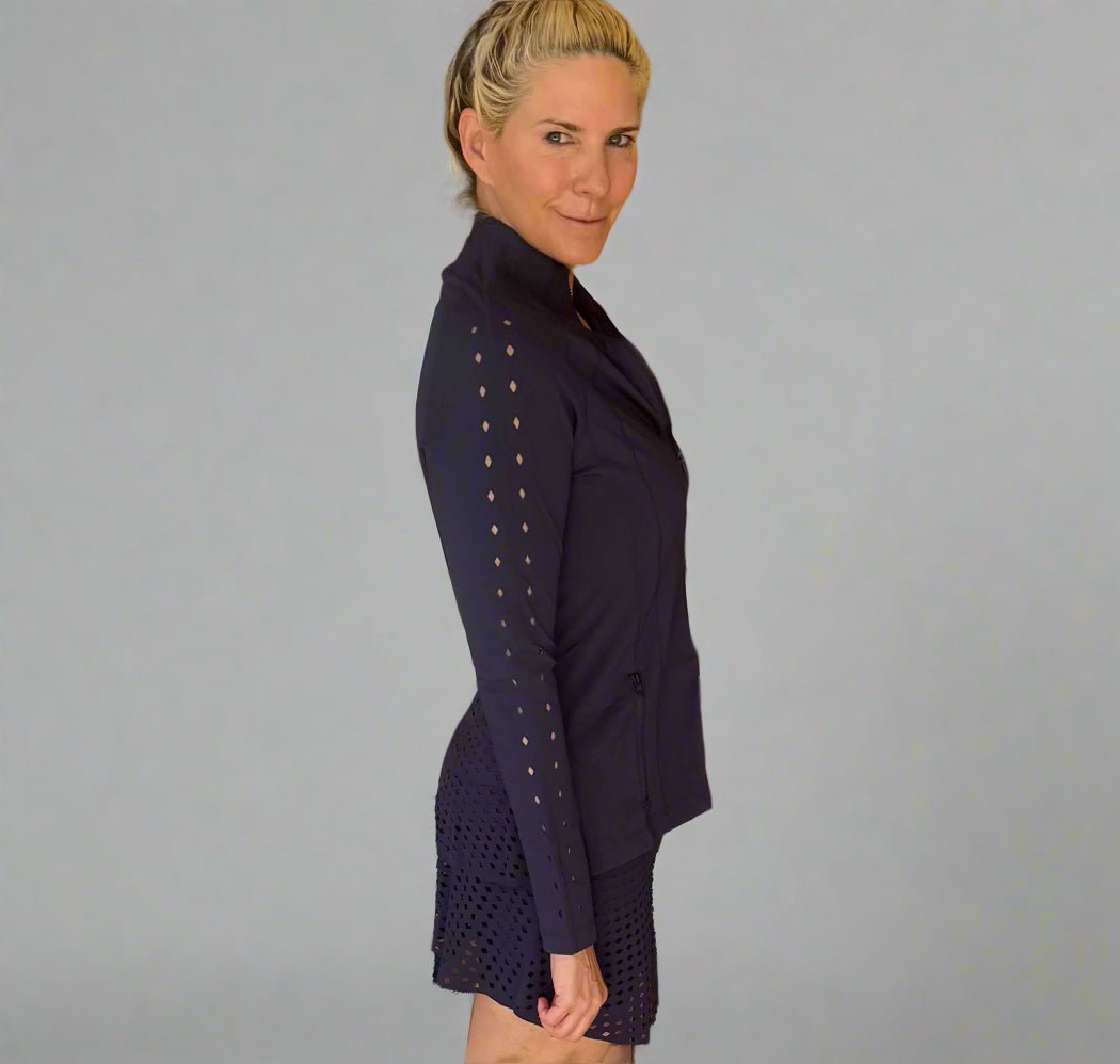 Peplum Laser Jacket from Nikkib Sportswear