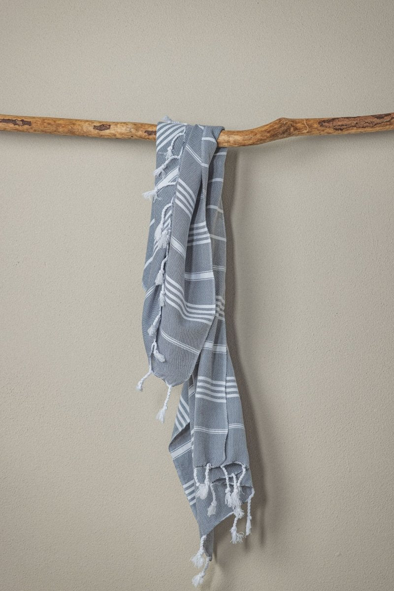 Perfect Classic Hand Towel Collection – 20”x40” Lightweight Organic Turkish Cotton Towels from The Bali Market