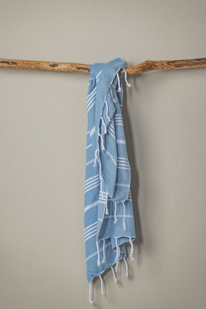 Perfect Classic Hand Towel Collection – 20”x40” Lightweight Organic Turkish Cotton Towels from The Bali Market