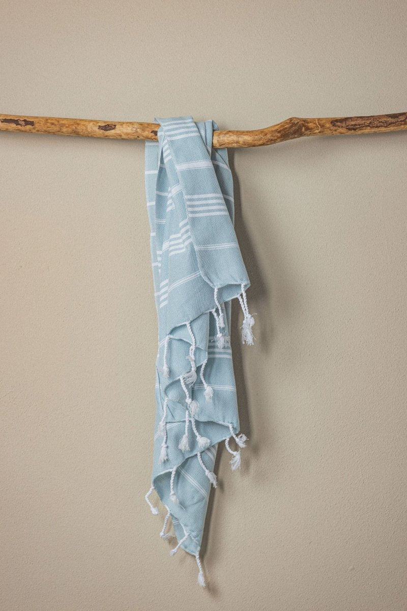 Perfect Classic Hand Towel Collection – 20”x40” Lightweight Organic Turkish Cotton Towels from The Bali Market
