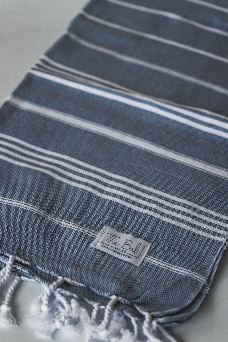 Perfect Classic Hand Towel Collection – 20”x40” Lightweight Organic Turkish Cotton Towels from The Bali Market