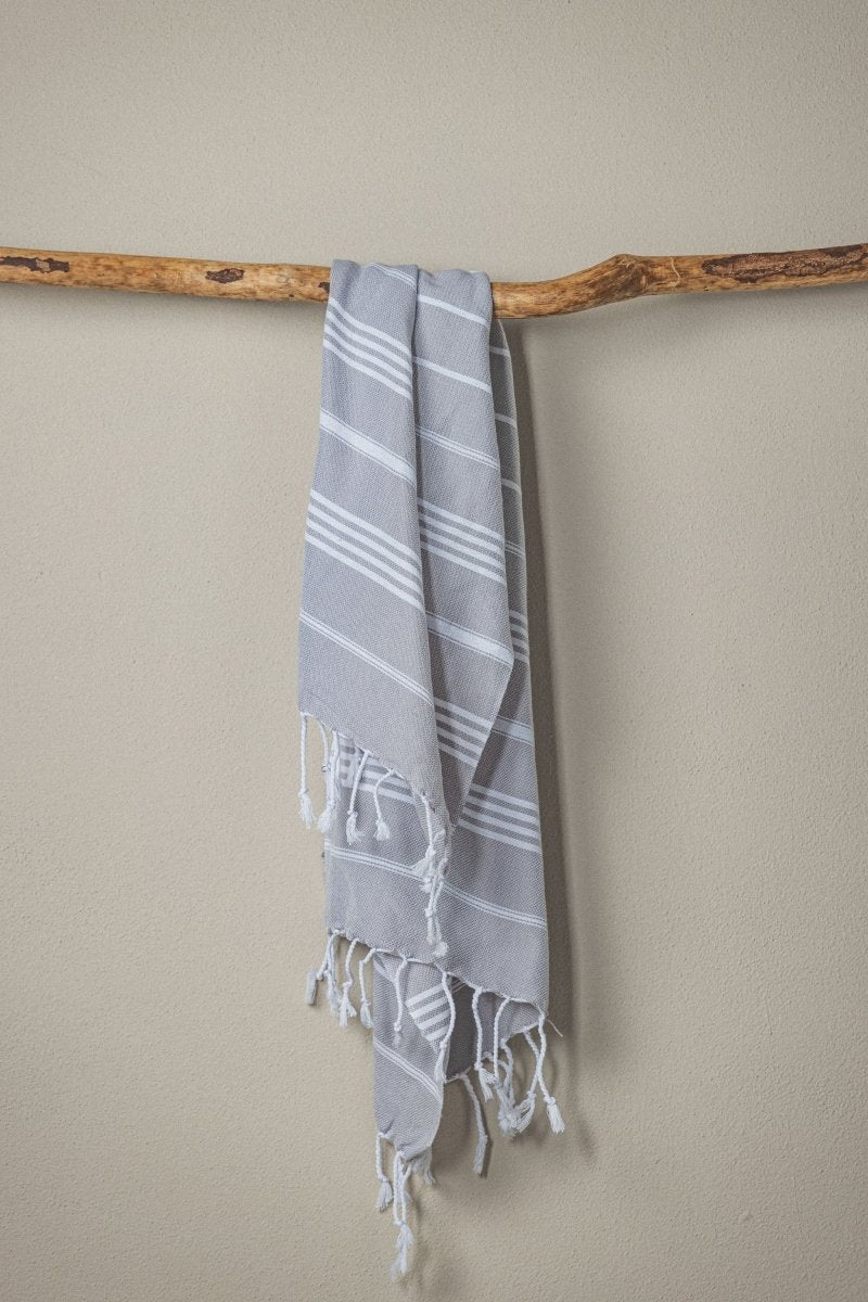 Perfect Classic Hand Towel Collection – 20”x40” Lightweight Organic Turkish Cotton Towels from The Bali Market
