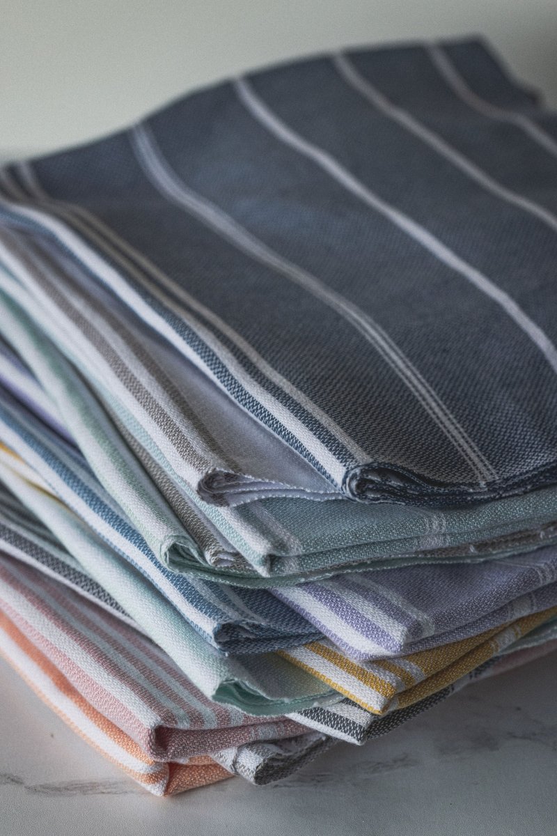 Perfect Classic Hand Towel Collection – 20”x40” Lightweight Organic Turkish Cotton Towels from The Bali Market