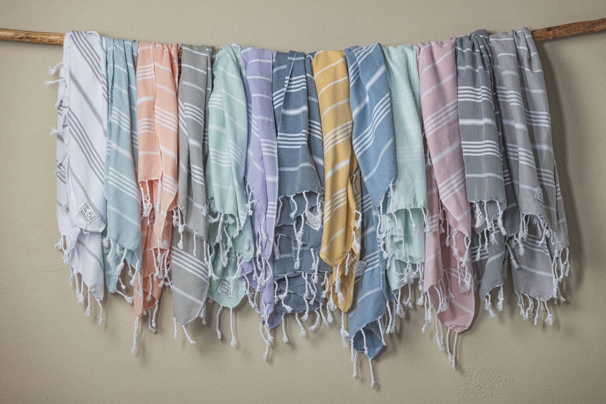 Perfect Classic Hand Towel Collection – 20”x40” Lightweight Organic Turkish Cotton Towels from The Bali Market