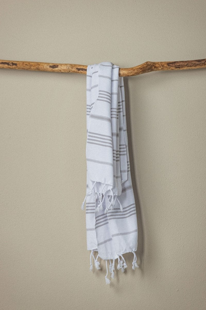 Perfect Classic Hand Towel Collection – 20”x40” Lightweight Organic Turkish Cotton Towels from The Bali Market