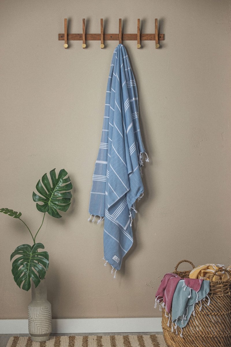 Perfect Classic Towel Collection – 40”x70” Lightweight Organic Turkish Cotton Towels from The Bali Market