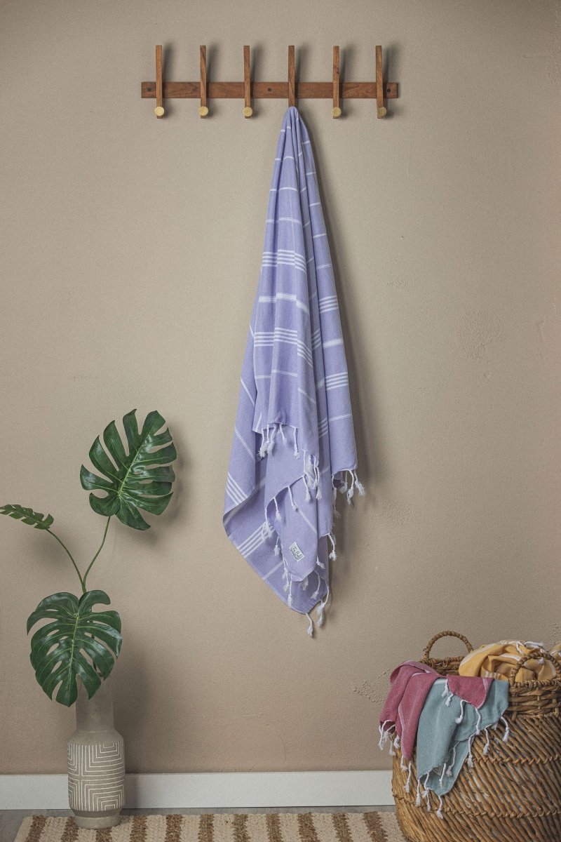 Perfect Classic Towel Collection – 40”x70” Lightweight Organic Turkish Cotton Towels from The Bali Market