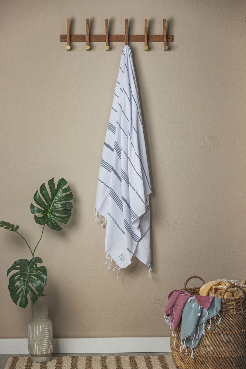 Perfect Classic Towel Collection – 40”x70” Lightweight Organic Turkish Cotton Towels from The Bali Market