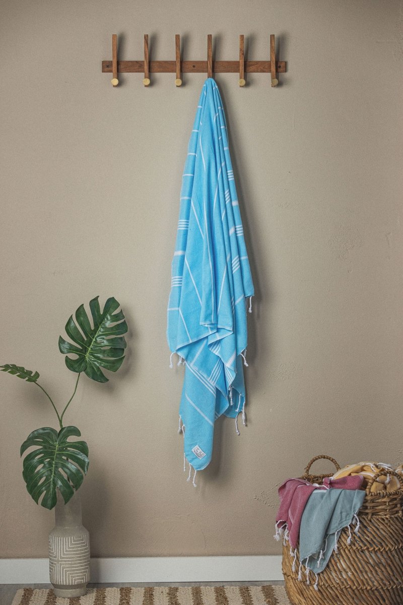 Perfect Classic Towel Collection – 40”x70” Lightweight Organic Turkish Cotton Towels from The Bali Market