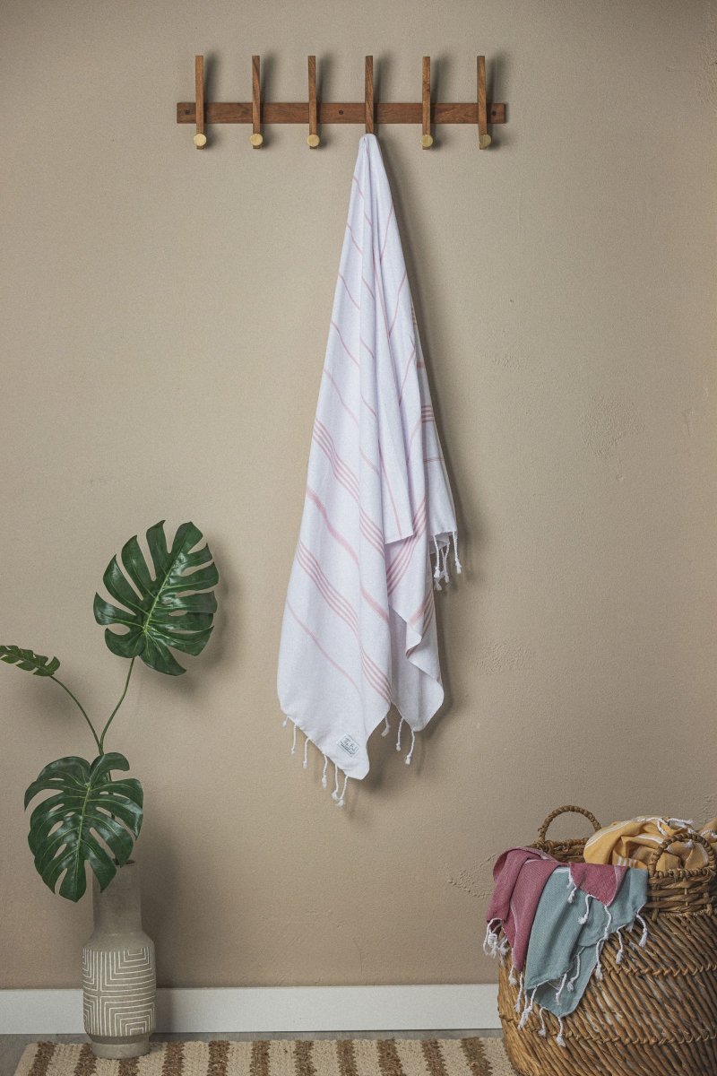 Perfect Classic Towel Collection – 40”x70” Lightweight Organic Turkish Cotton Towels from The Bali Market