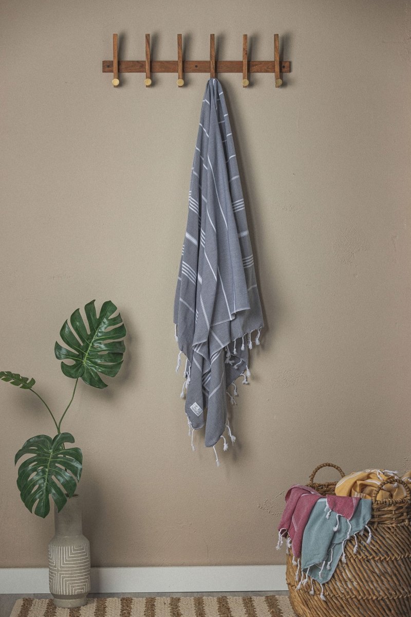 Perfect Classic Towel Collection – 40”x70” Lightweight Organic Turkish Cotton Towels from The Bali Market