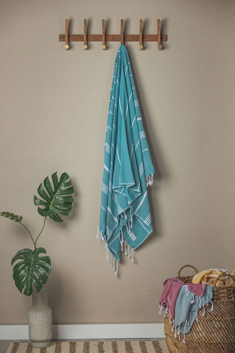 Perfect Classic Towel Collection – 40”x70” Lightweight Organic Turkish Cotton Towels from The Bali Market