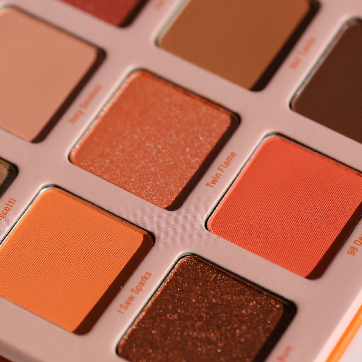 Perfect Match 9 Pigment Palette from Half Caked - with Vibrant Oranges and Rich Bronze Shades - Vegan and Cruelty-Free Makeup Blend Color Lid Pigment Titanium