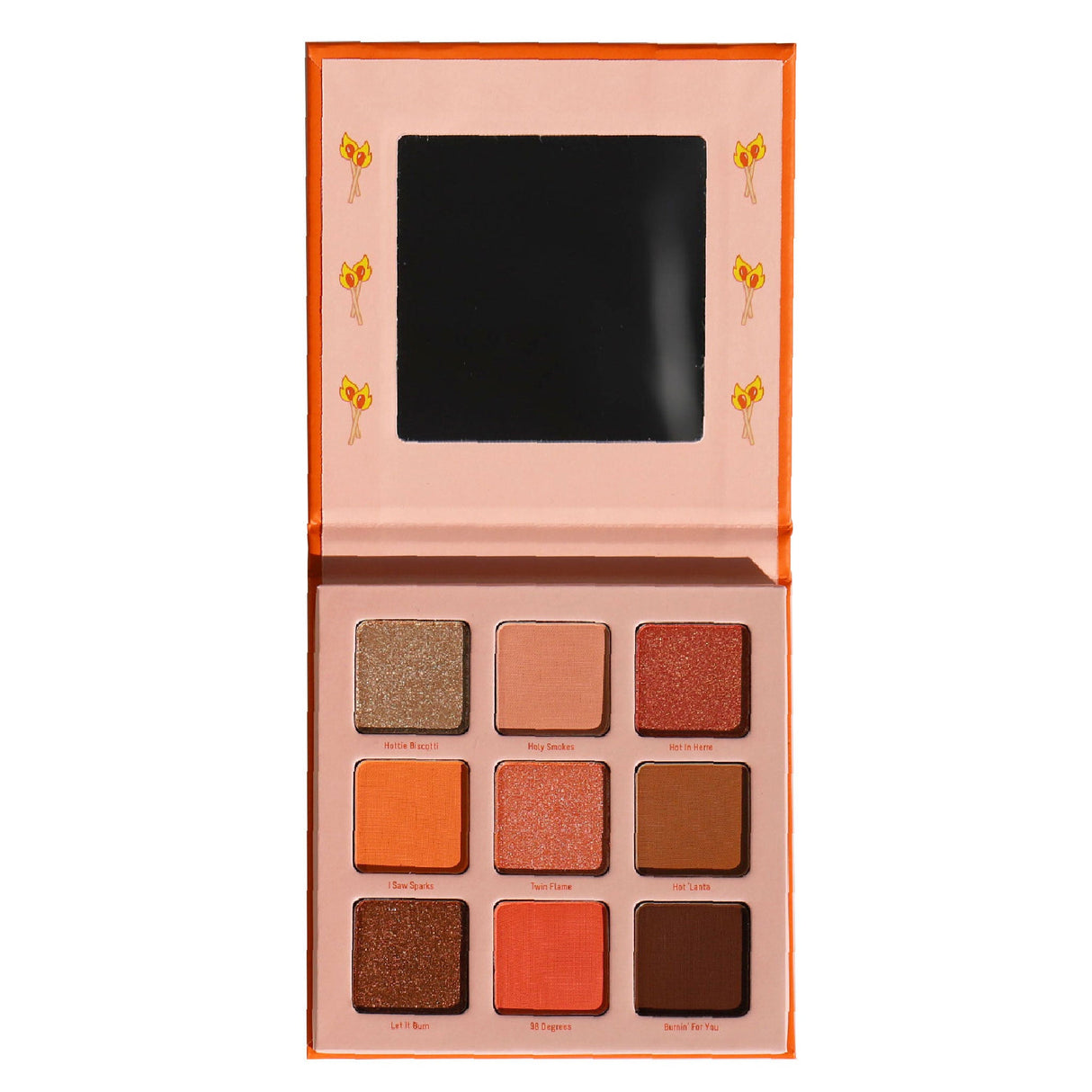 Perfect Match 9 Pigment Palette from Half Caked - with Vibrant Oranges and Rich Bronze Shades - Vegan and Cruelty-Free Makeup Blend Color Lid Pigment Titanium