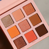 Perfect Match 9 Pigment Palette from Half Caked - with Vibrant Oranges and Rich Bronze Shades - Vegan and Cruelty-Free Makeup Blend Color Lid Pigment Titanium